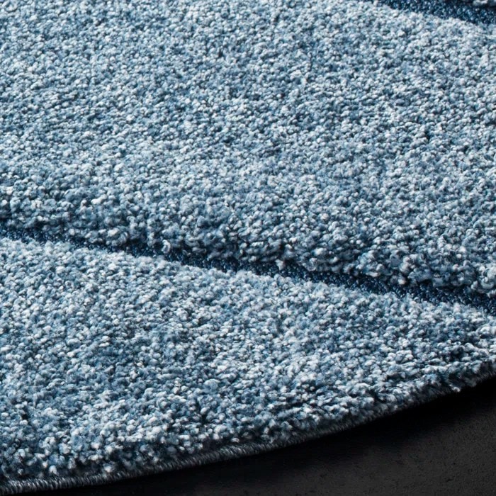 Blue Wave Solid Shag Rug
