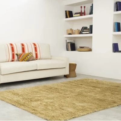 Dusk Olive Solid Shag Rug