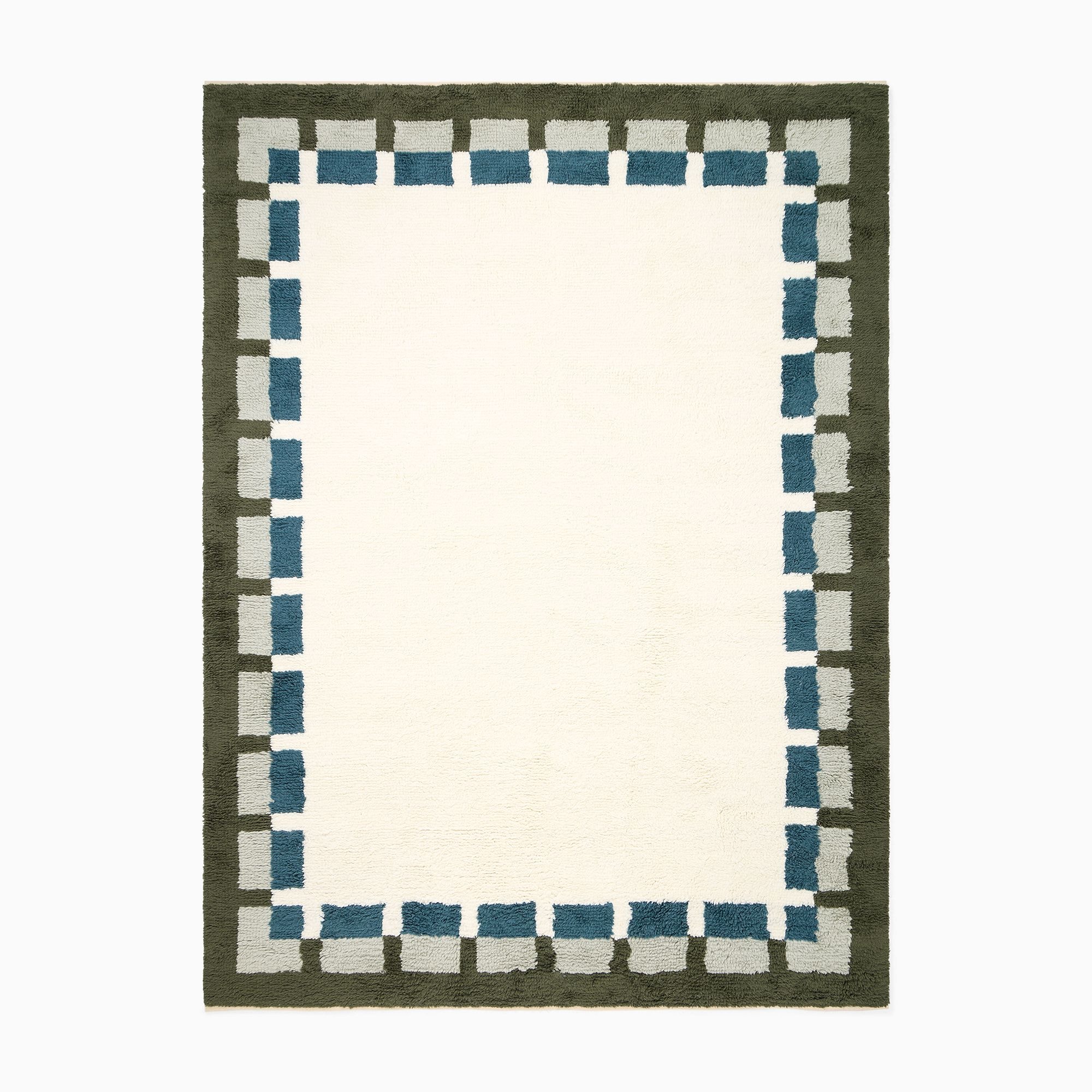 Blockzen Shag Handmade Rug