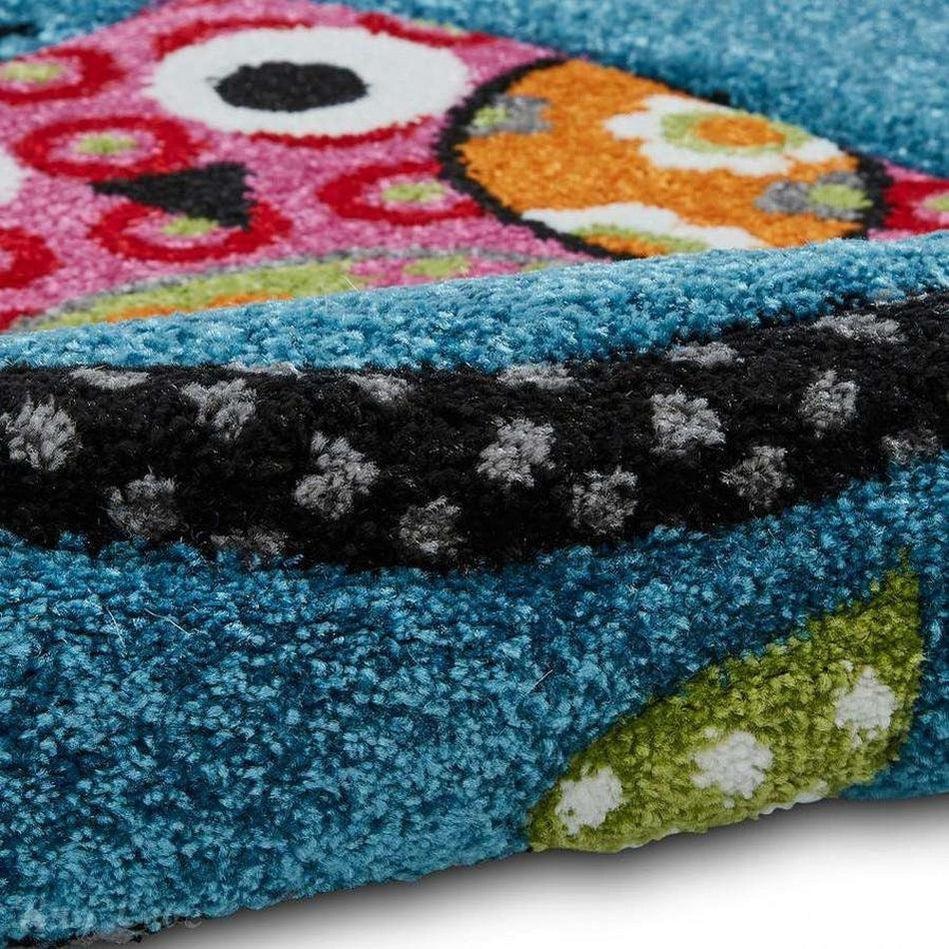 Blooming Birds Colorful Handmade Rug For Kids Room