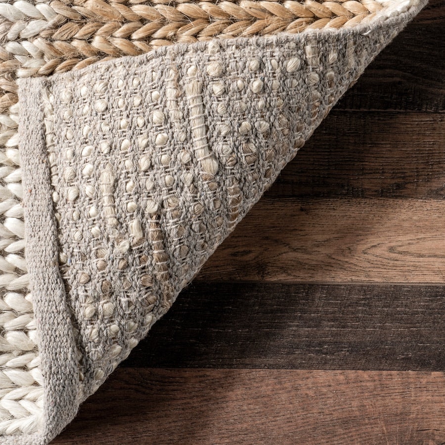 Diamond Weave Natural Jute Rugs for Living Room