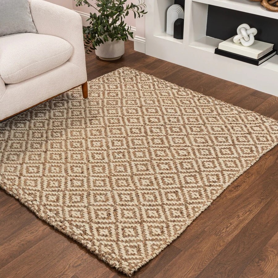 Diamond Jute Hand Braided Rug