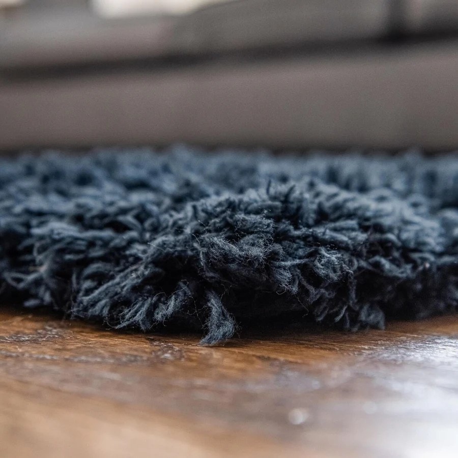 Zester Round Solid Shag Rug