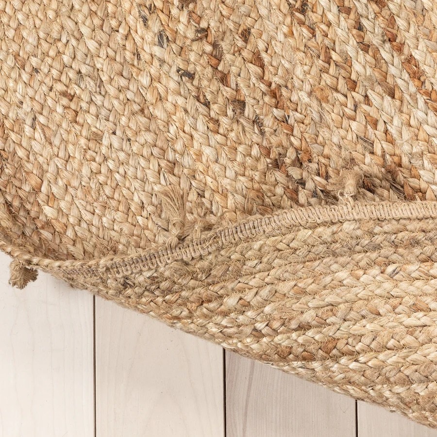 Boho Radiance Handmade Natural Jute Round Rug